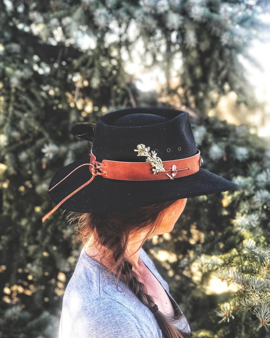 Custom Leather Hat Bands – Born Free Leather