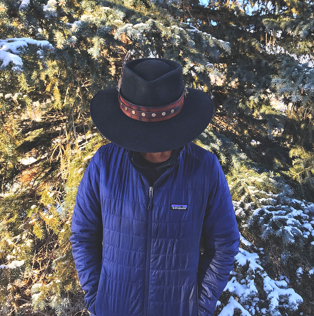 Akubra Cattleman Hat with Lone Wolf Hatband – Born Free Leather